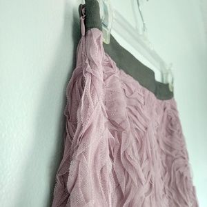 J Crew tulle rosette mauve purple skirt size 0